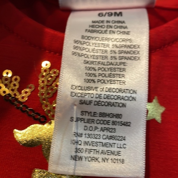 Christmas Dress size 6/9 Months - Picture 6 of 7